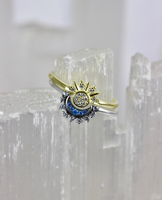 Sun and Moon Stacking Rings