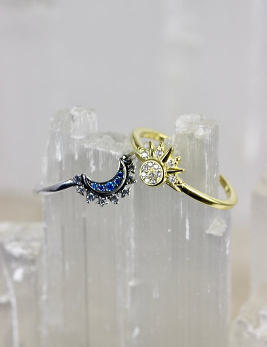 Sun and Moon Stacking Rings