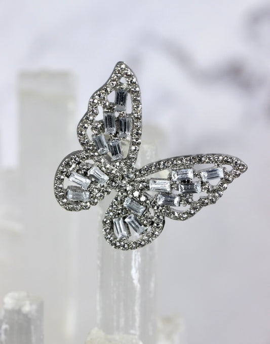 Cubic Zirconia Butterfly Costume Ring