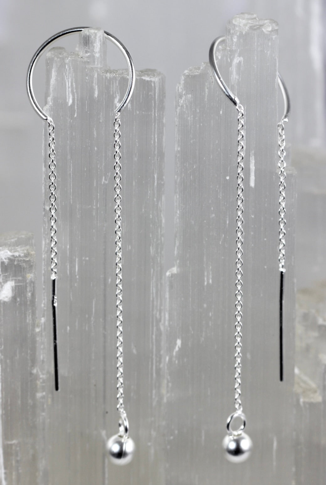 Silver Ear Threads