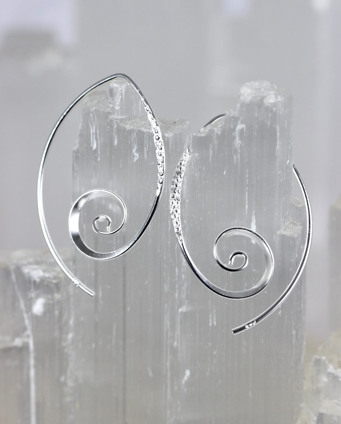 Spiral V Wire Earrings