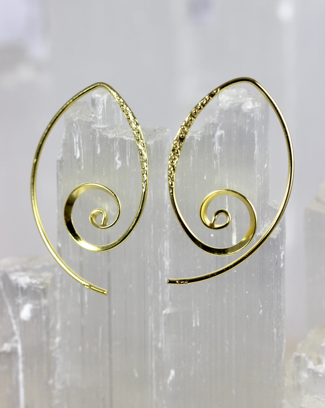 Spiral V Wire Earrings
