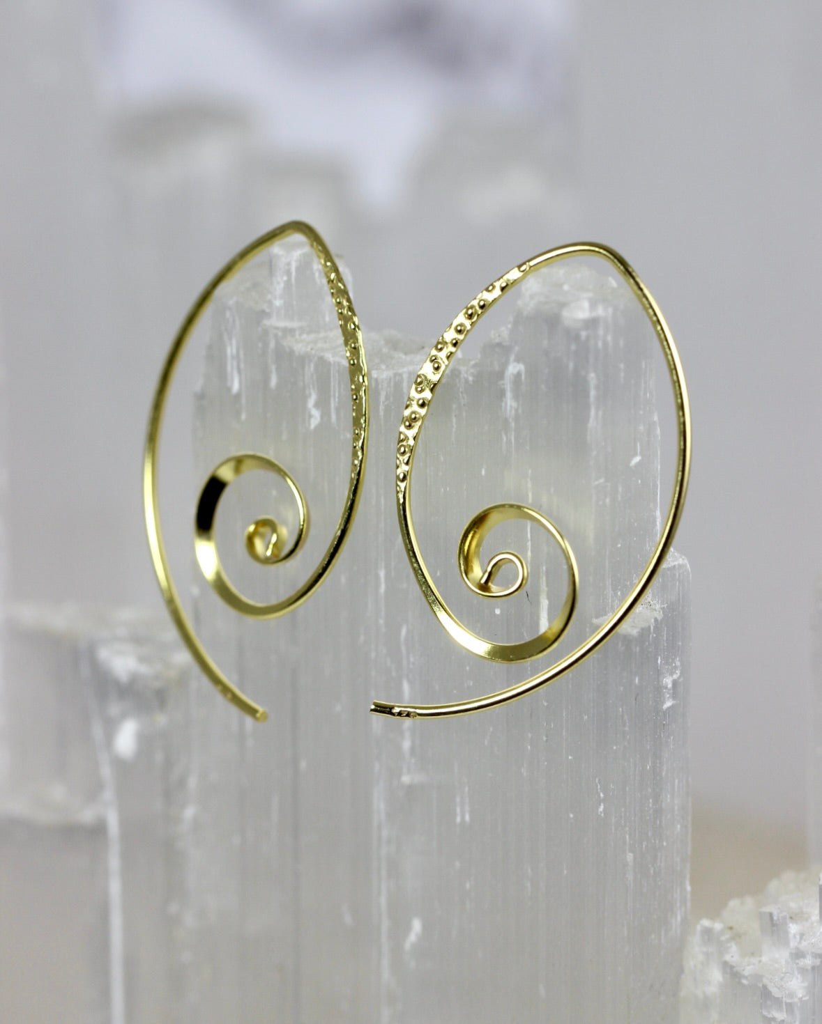 Spiral V Wire Earrings