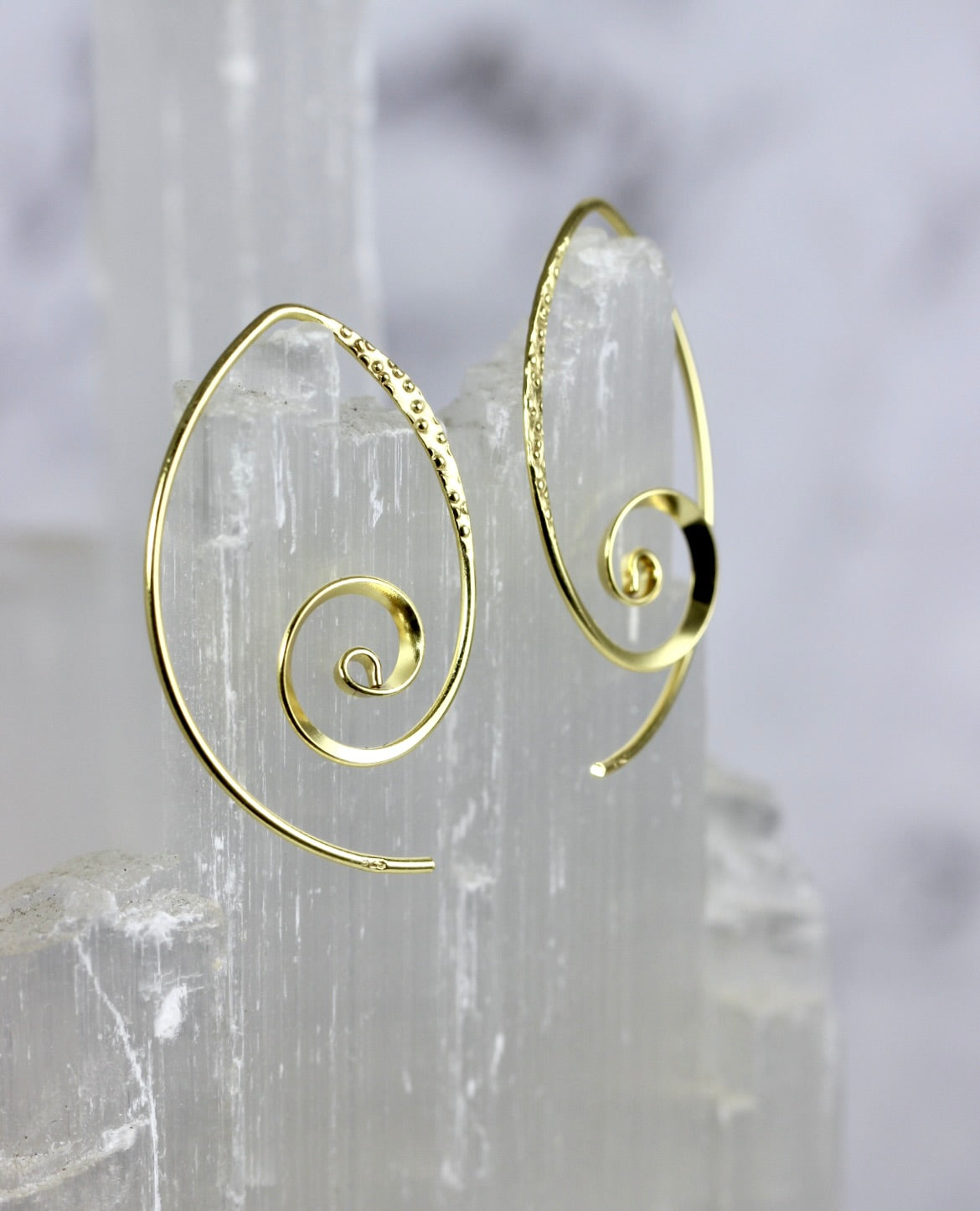 Spiral V Wire Earrings