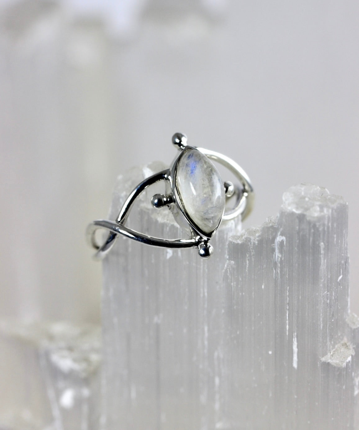 Whimsical Moonstone Ring