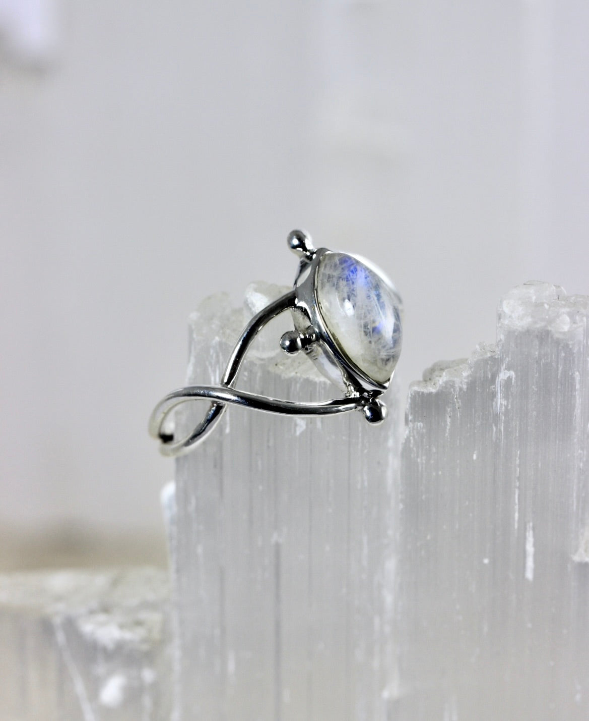 Whimsical Moonstone Ring