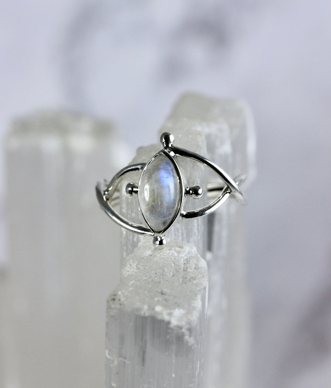 Whimsical Moonstone Ring