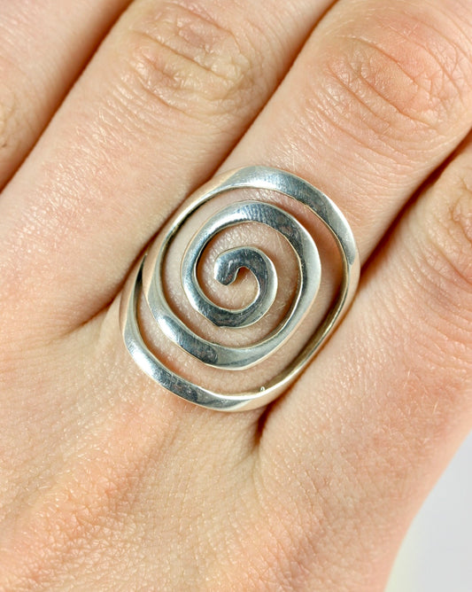 Silver Spiral Ring