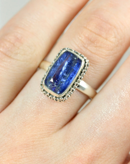 Kyanite Baguette Ring