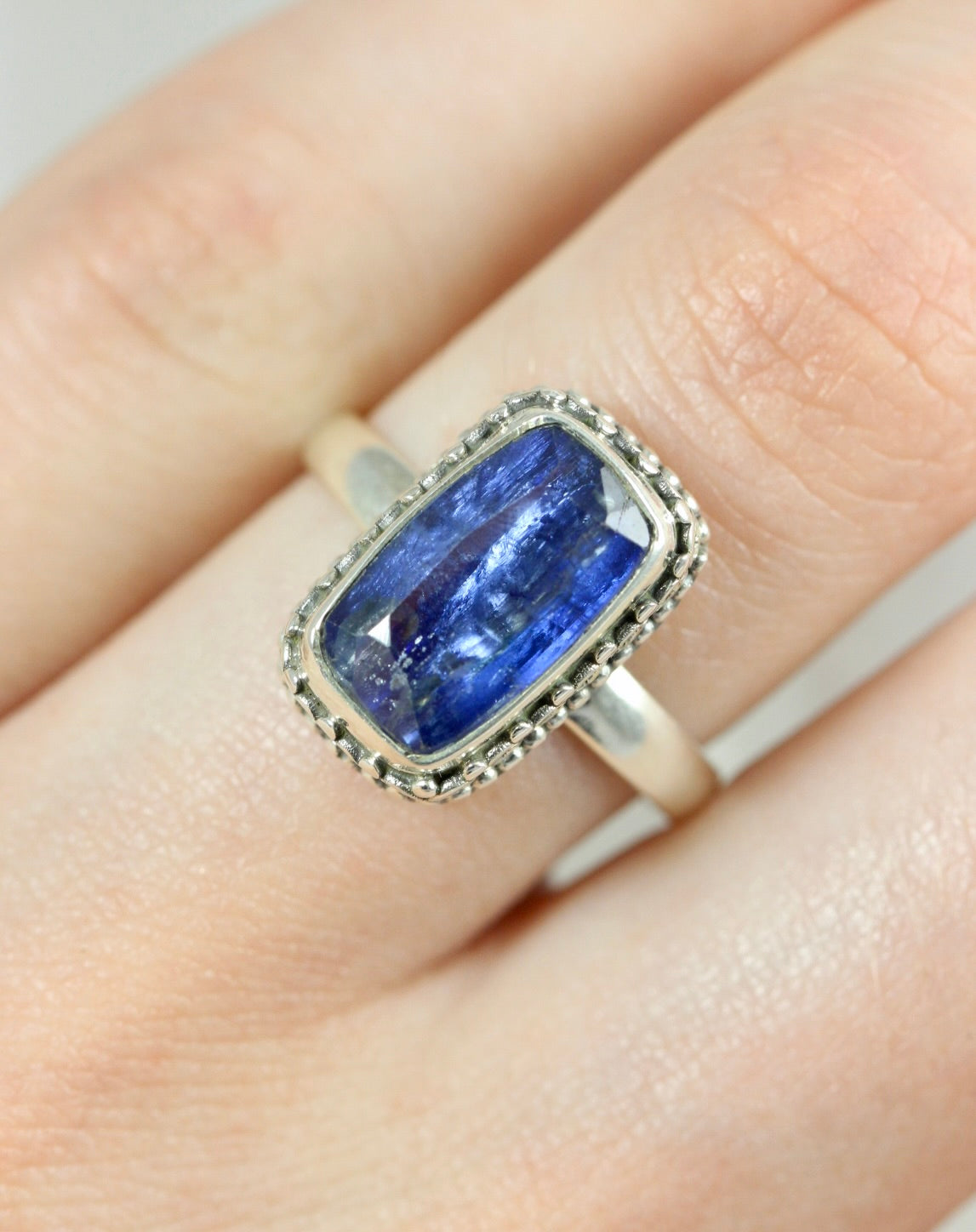 Kyanite Baguette Ring