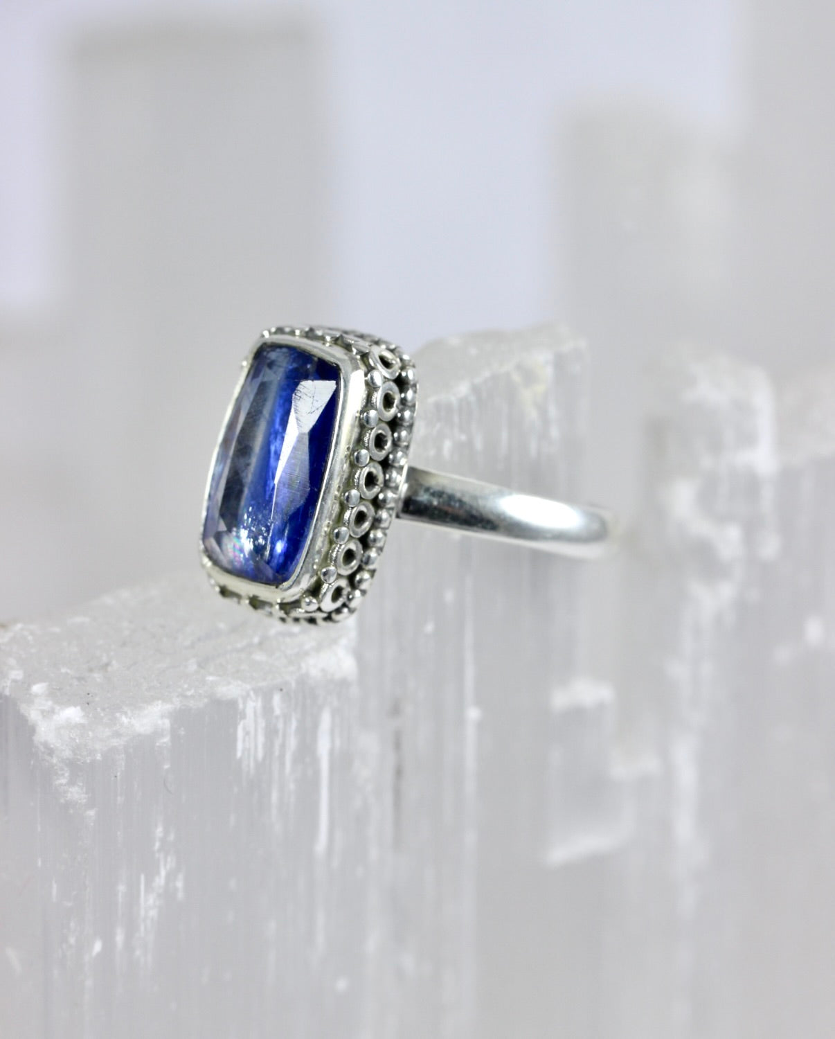 Kyanite Baguette Ring