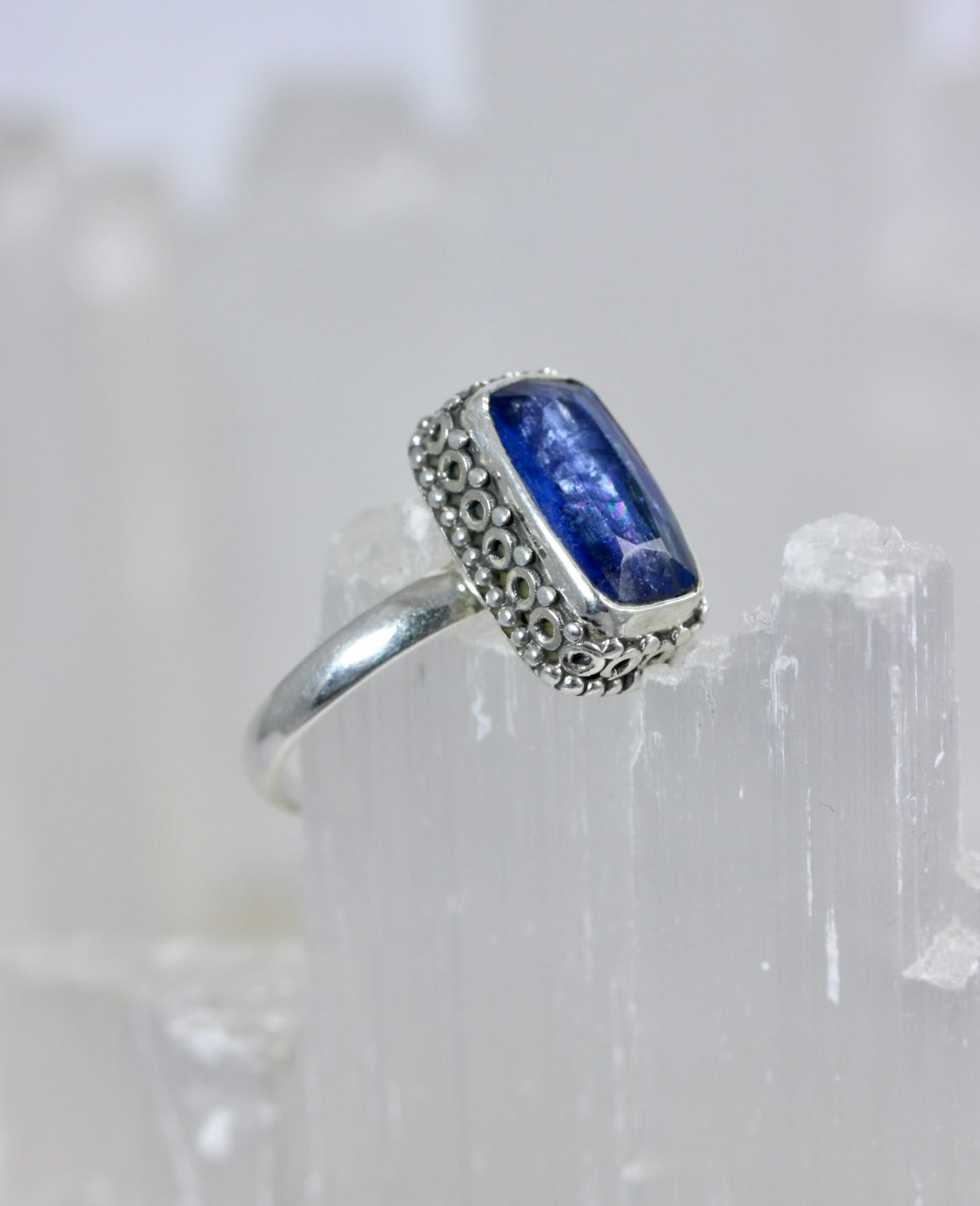 Kyanite Baguette Ring