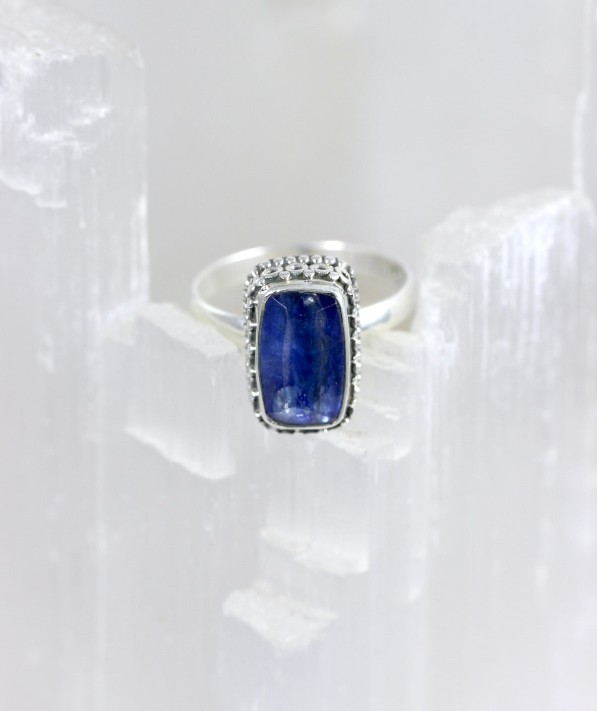 Kyanite Baguette Ring