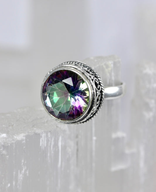 Mystic Quartz Cocktail Ring