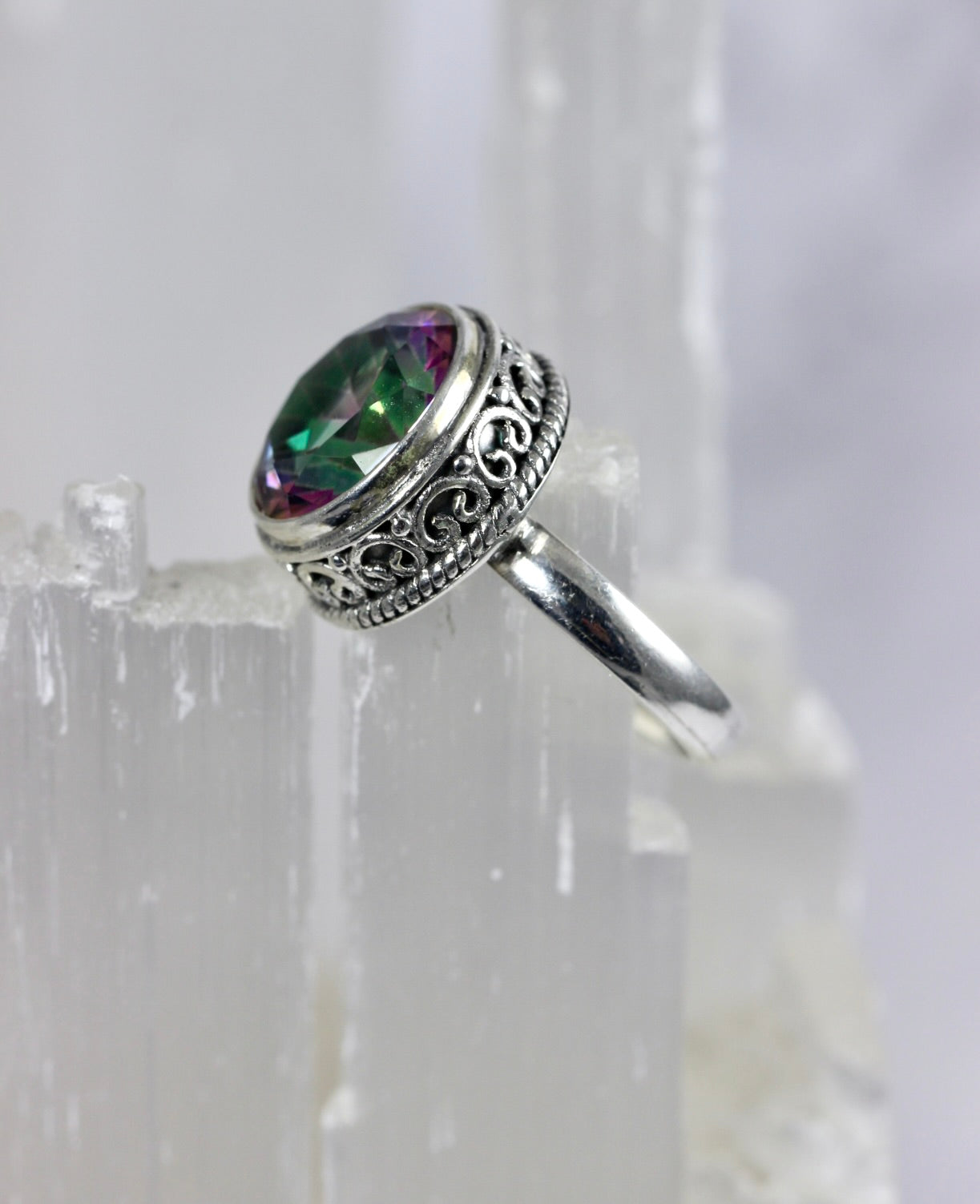 Mystic Quartz Cocktail Ring