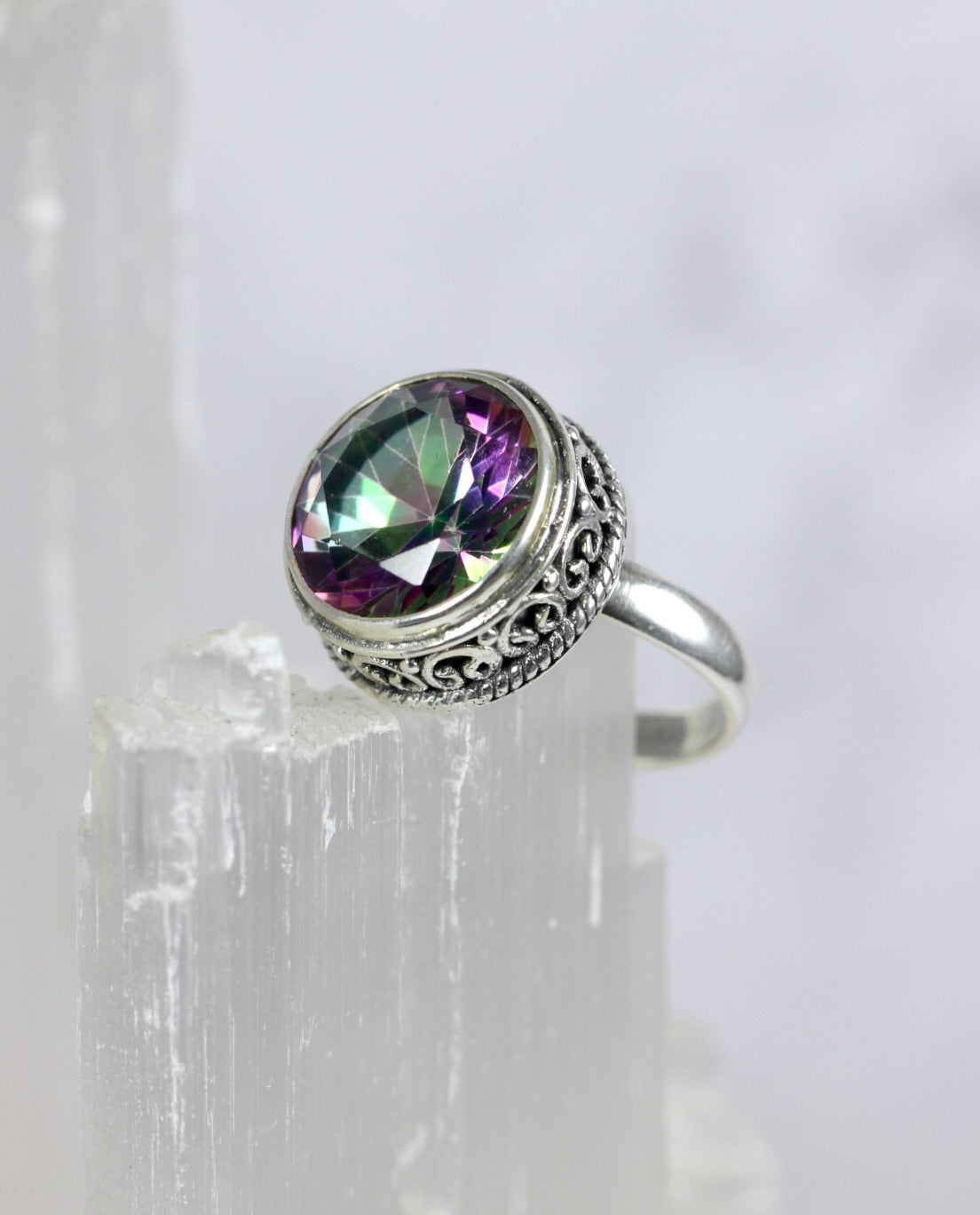 Mystic Quartz Cocktail Ring