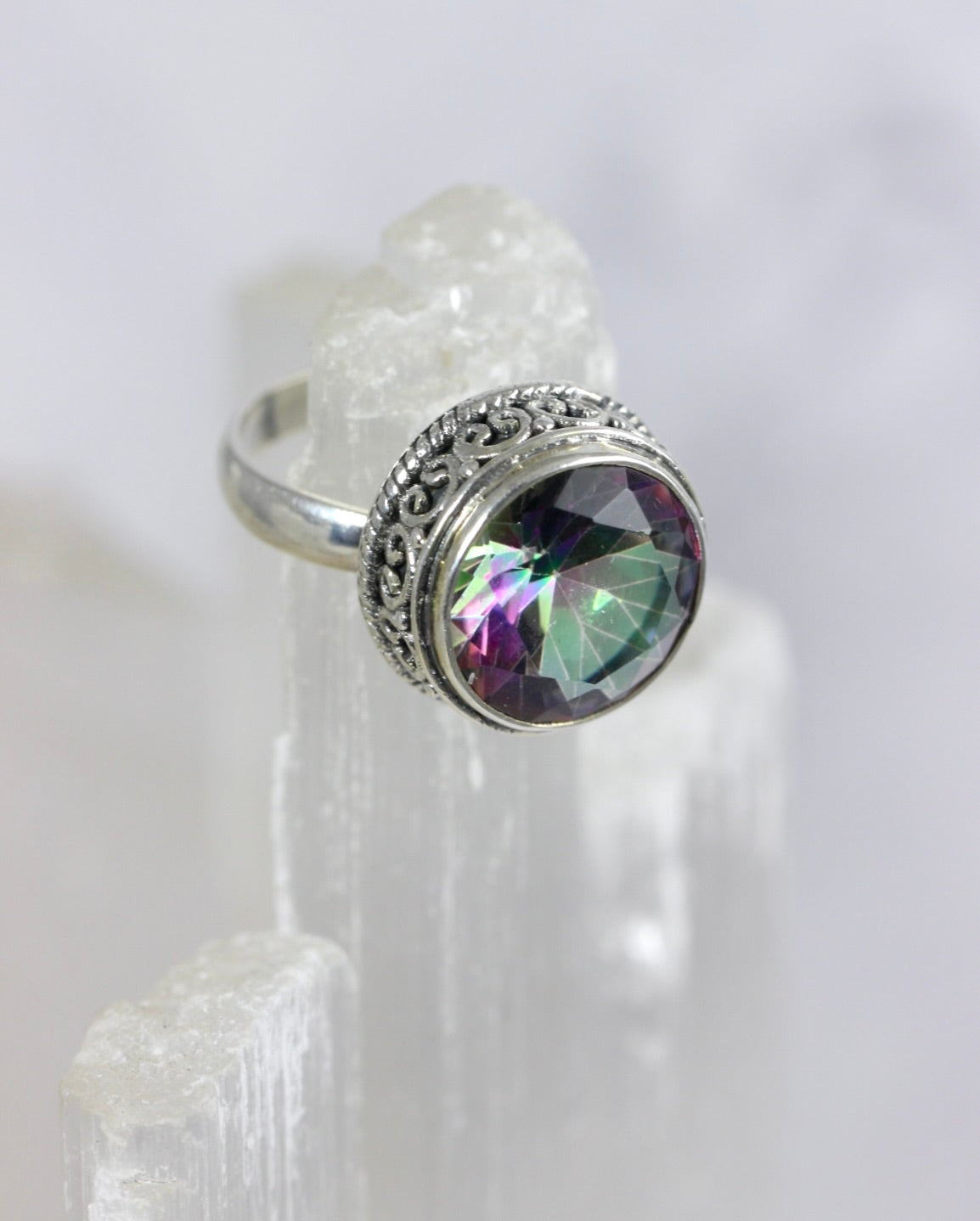 Mystic Quartz Cocktail Ring