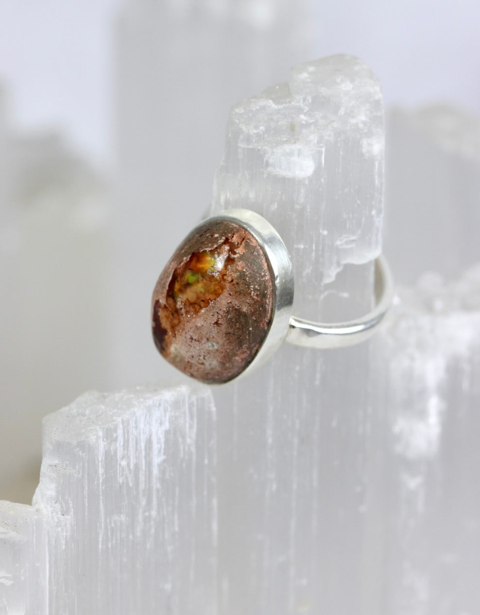 Mexican Fire Opal Ring