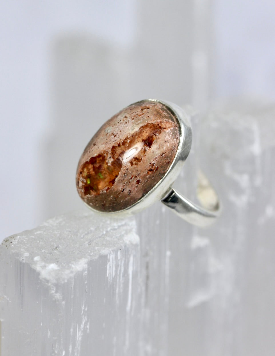 Mexican Fire Opal Ring
