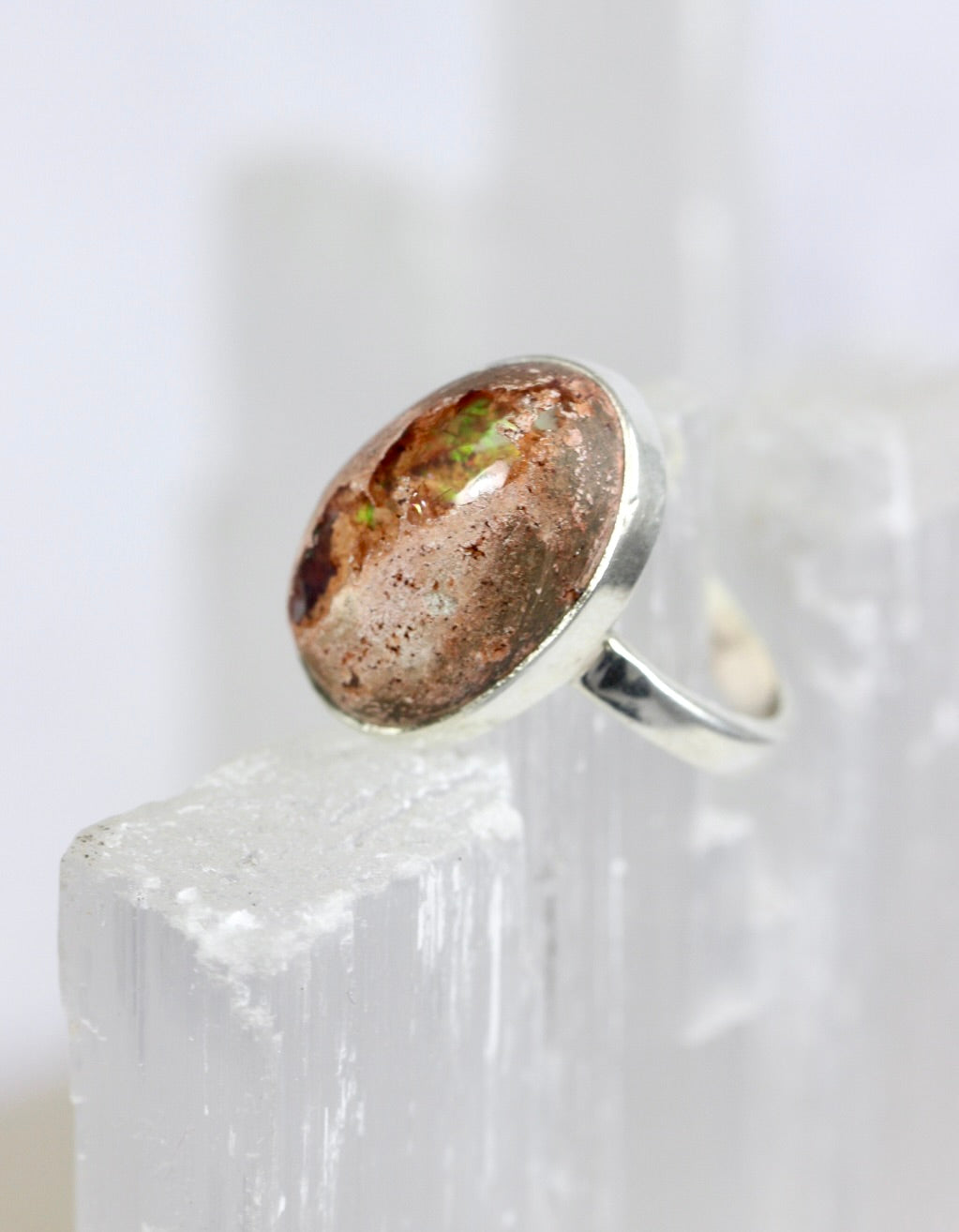 Mexican Fire Opal Ring