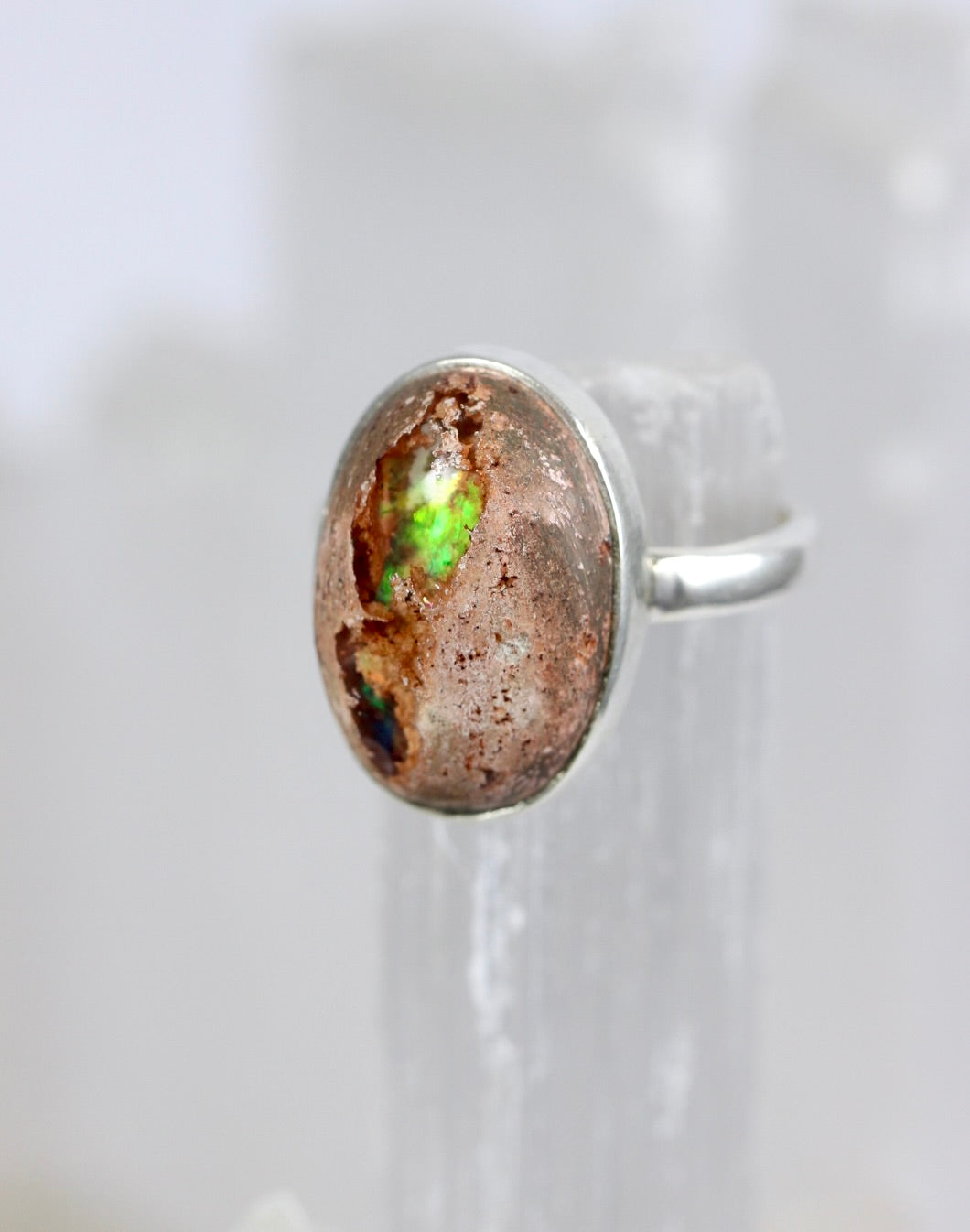 Mexican Fire Opal Ring