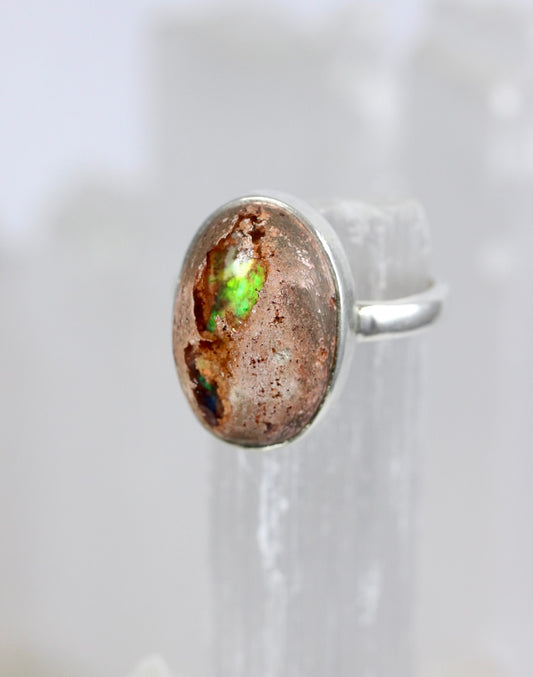 Mexican Fire Opal Ring
