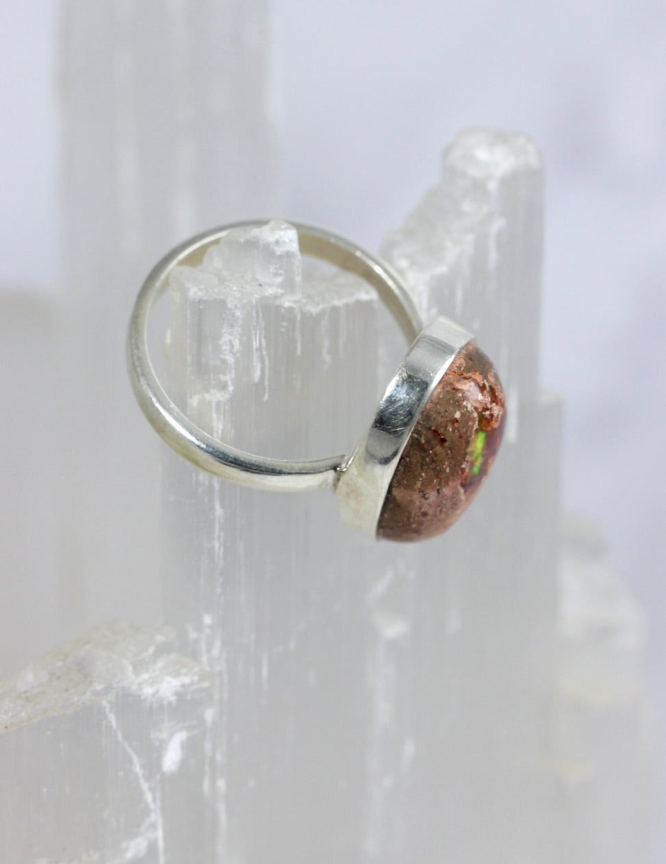 Mexican Fire Opal Ring
