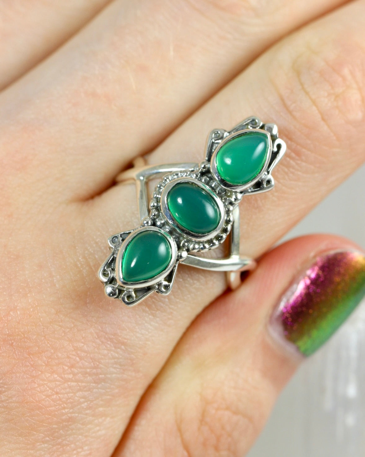 Green Onyx Ring