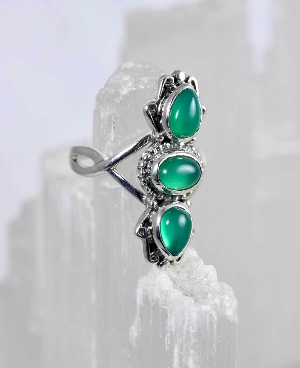 Green Onyx Ring