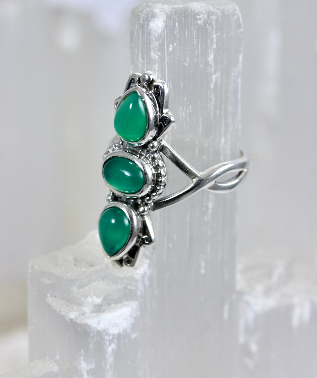 Green Onyx Ring