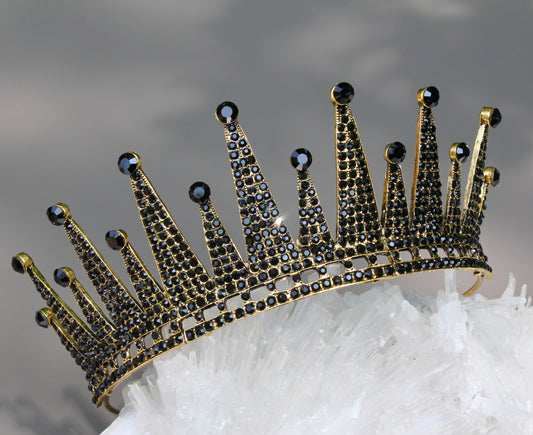Spiky Black Tiara