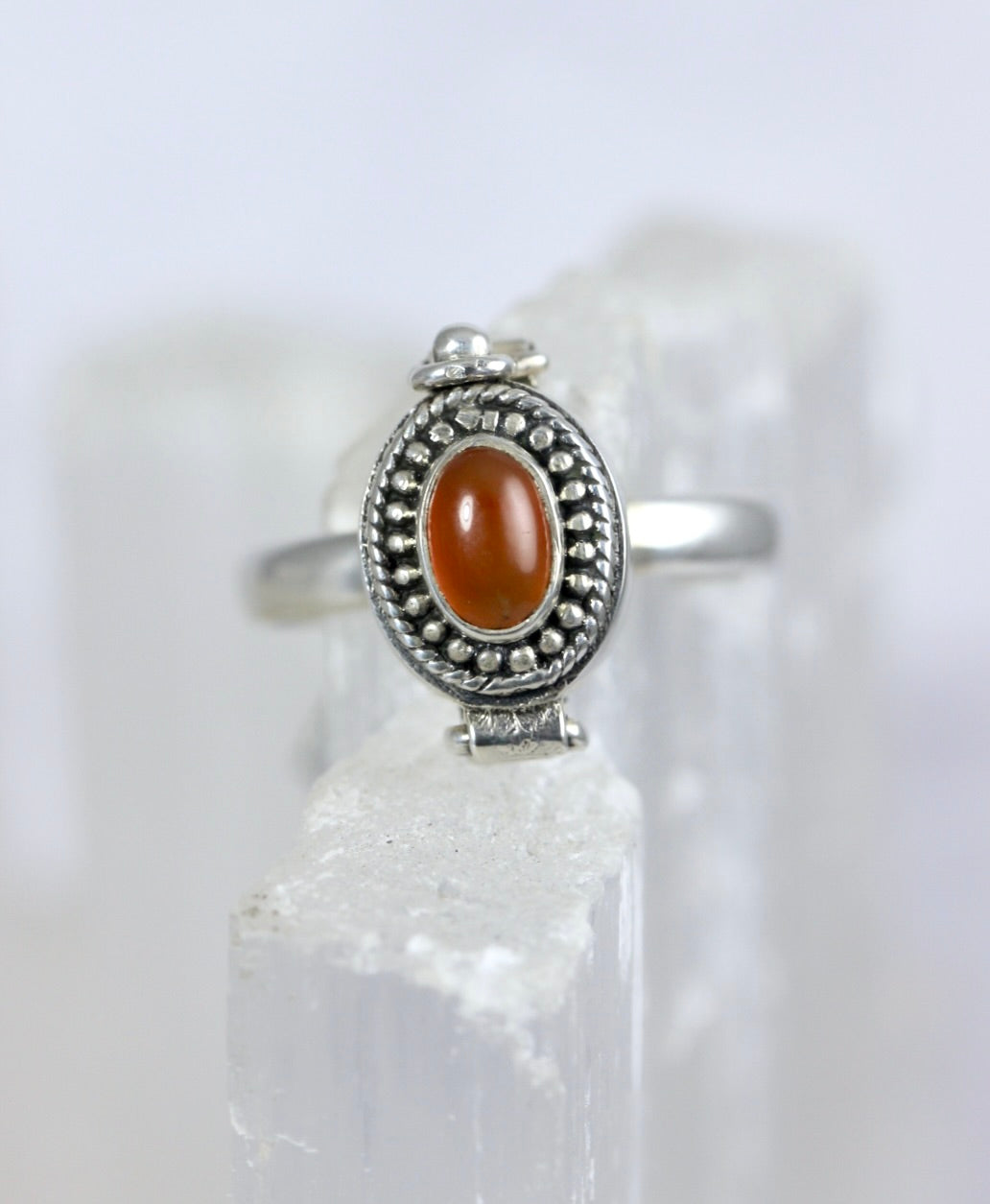 Gemstone Poison Rings