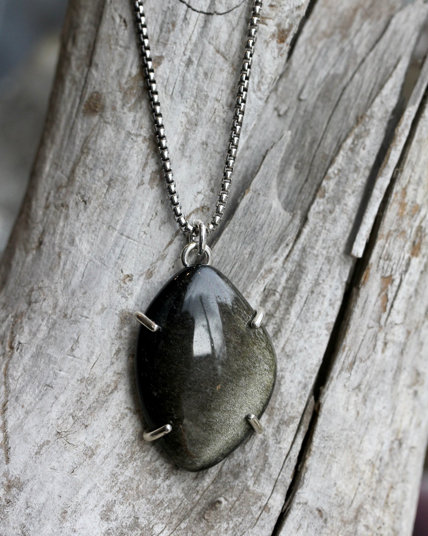 Gold Sheen Obsidian Necklaces