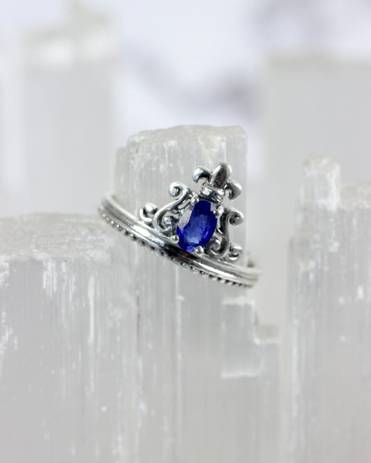 Sapphire Crown Ring