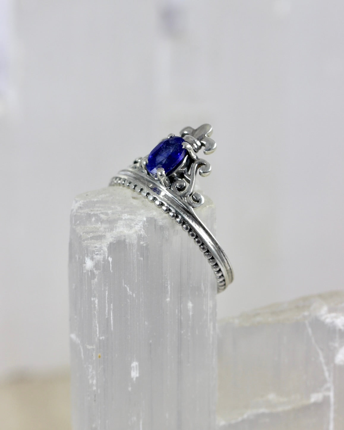 Sapphire Crown Ring