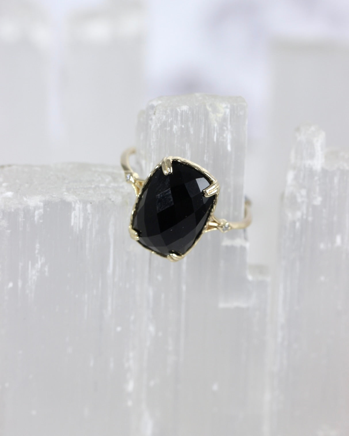 Black Agate Ring