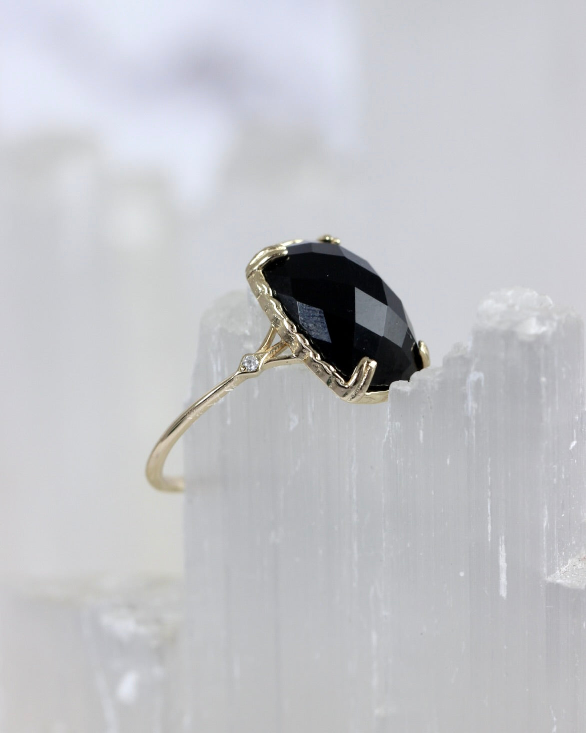 Black Agate Ring
