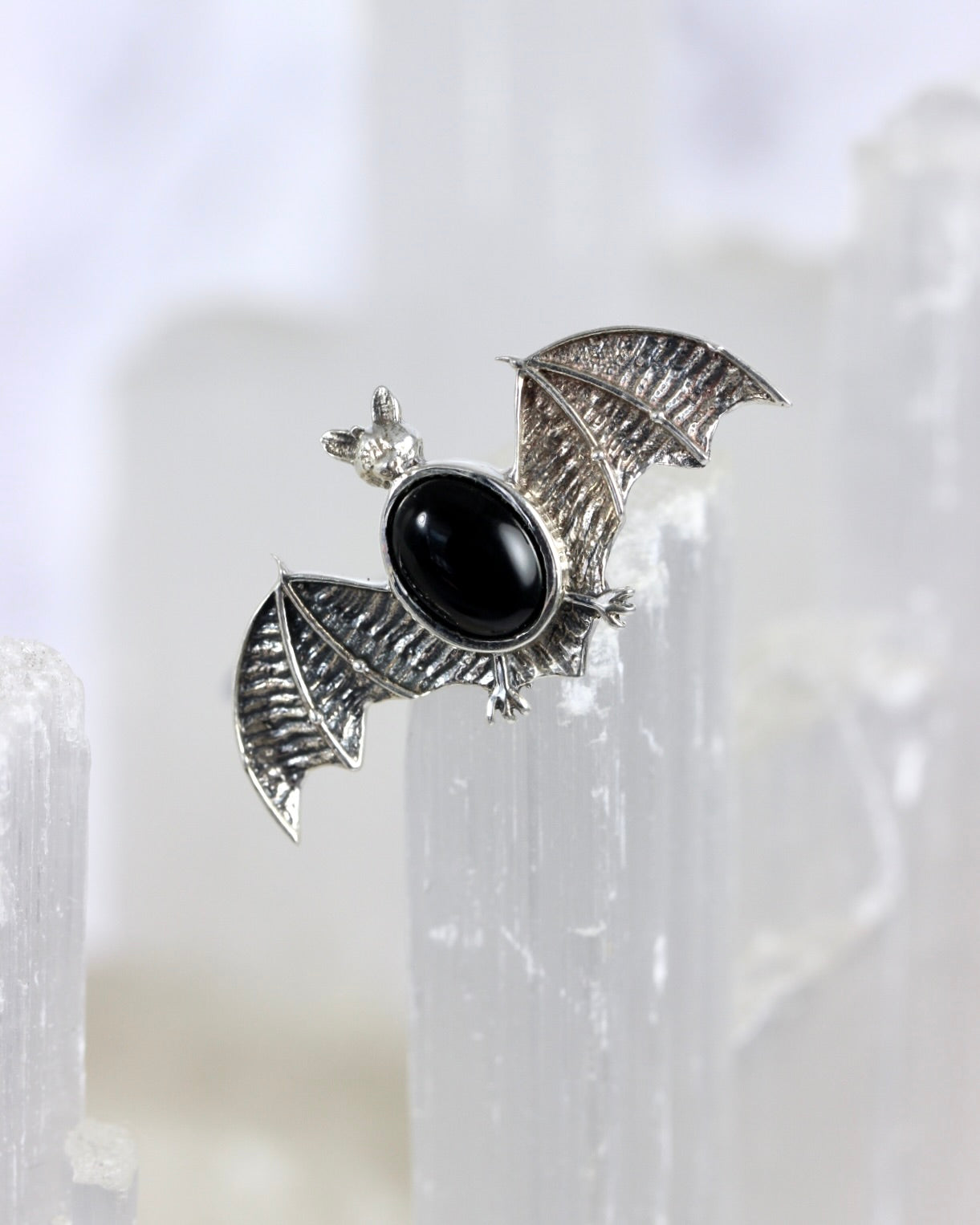 Gemstone Bat Rings