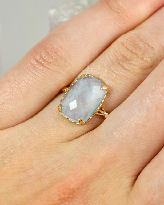 Aquamarine Gold Ring