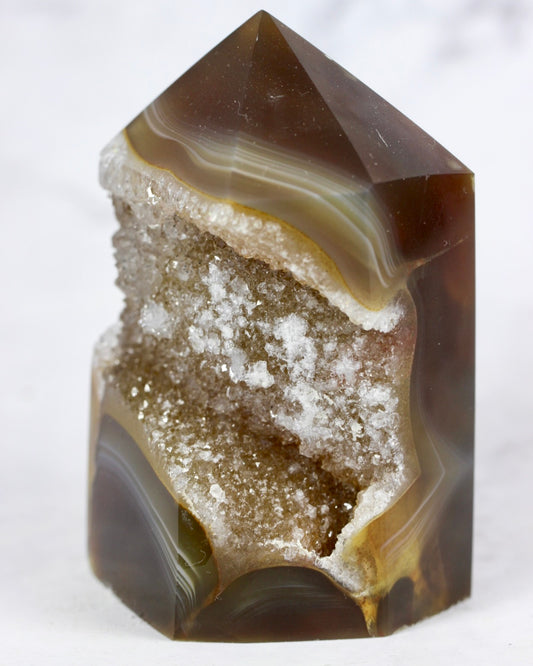 Chunky Agate Druzy Points