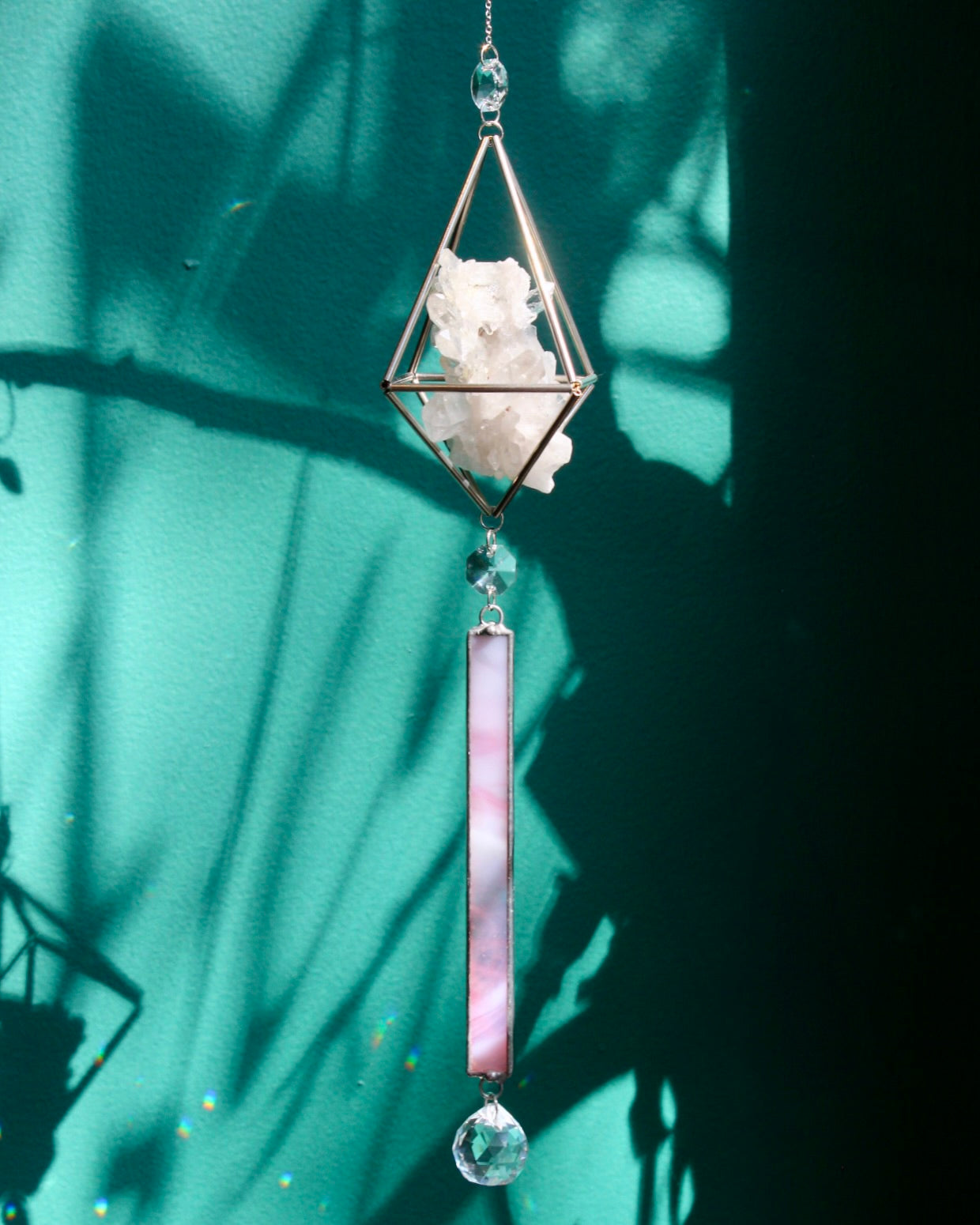 Quartz Stained Glass Sun Catcher