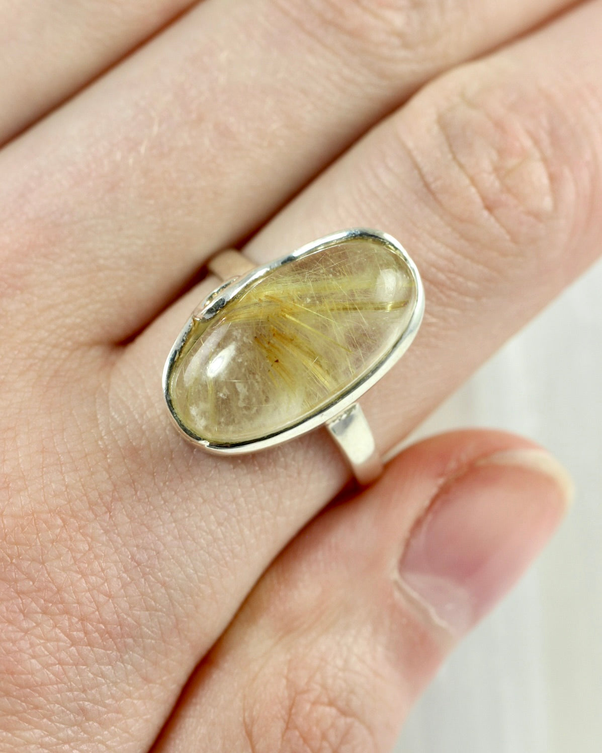 Rutilated Quartz Whimsical Ring