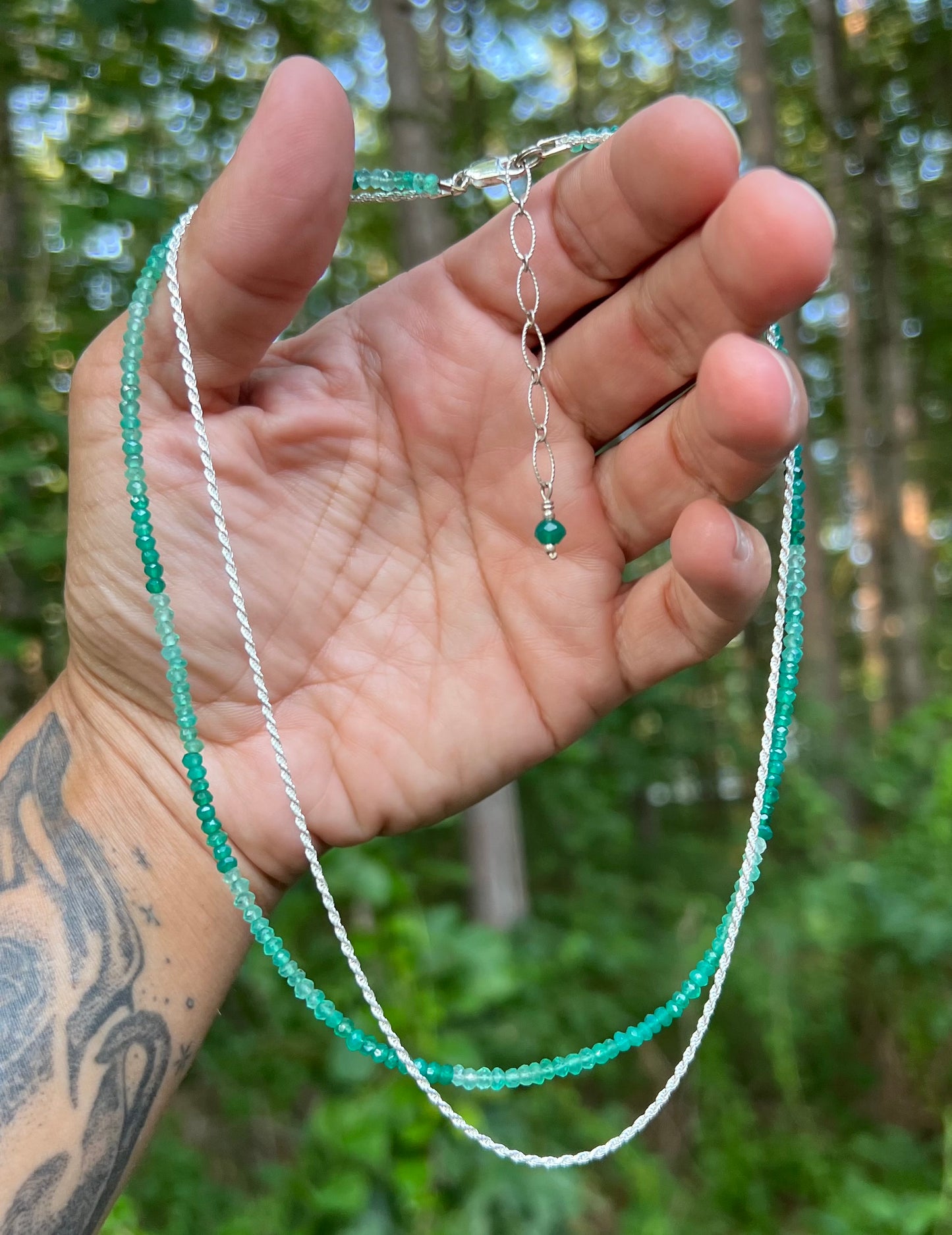 Green Onyx Ombre Choker