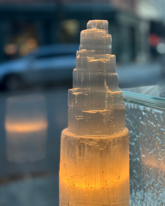 Selenite Lamp