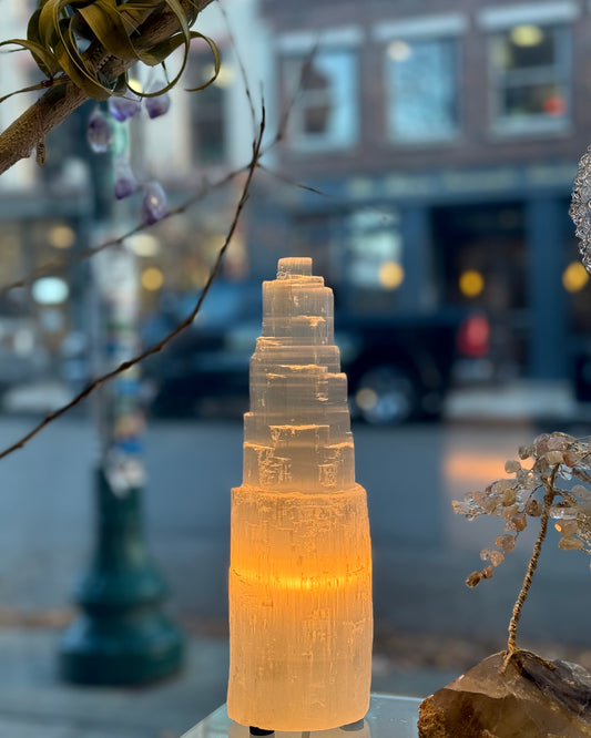 Selenite Lamp