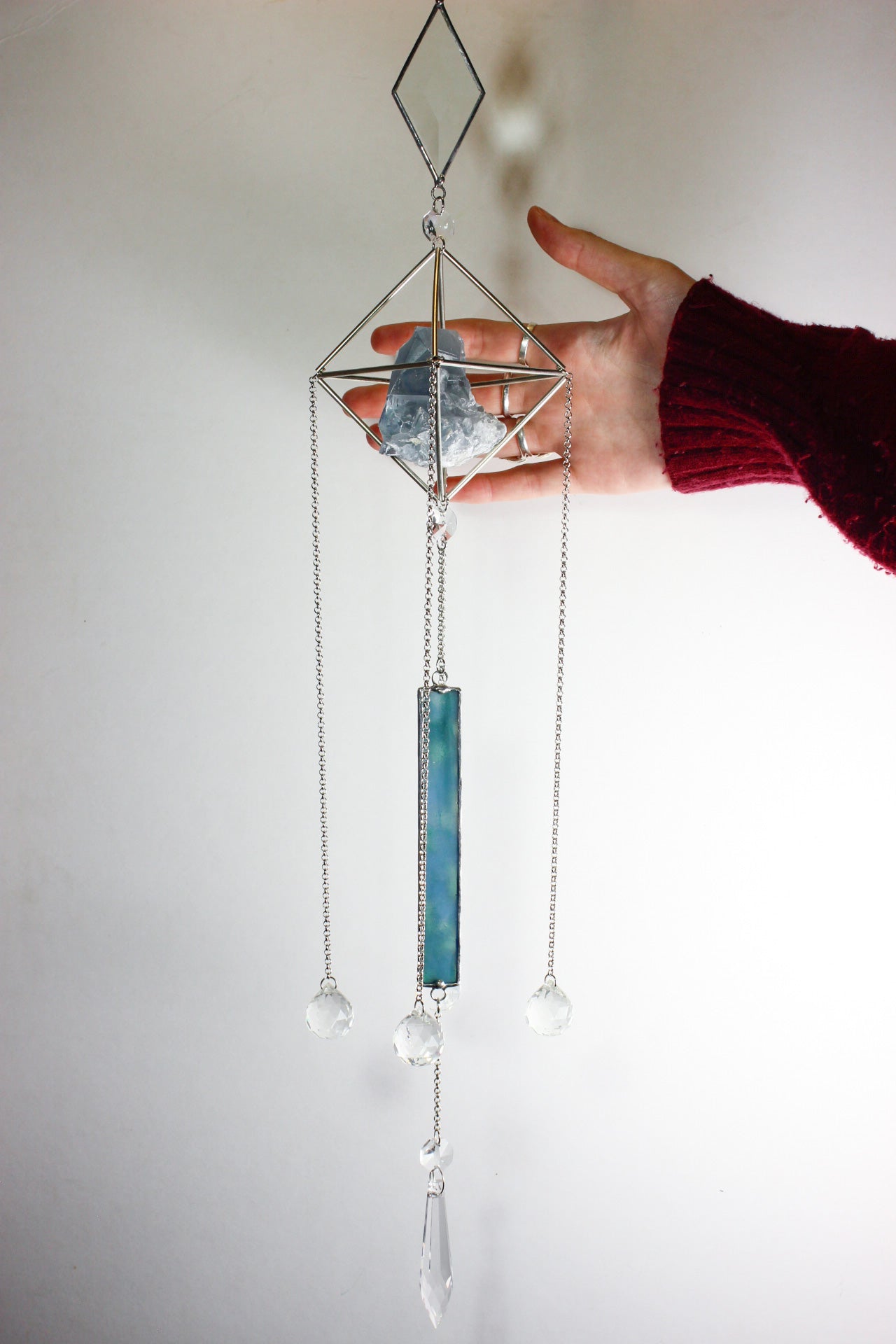 Celestite Sun Catcher Chandelier