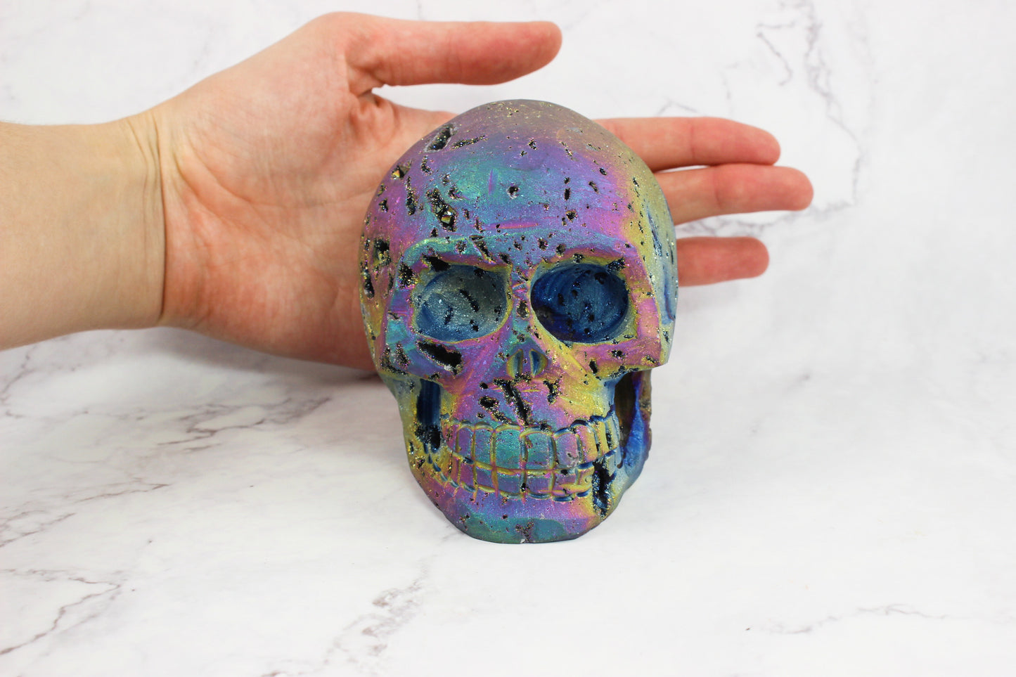 Large Titanium Sphalerite Skull