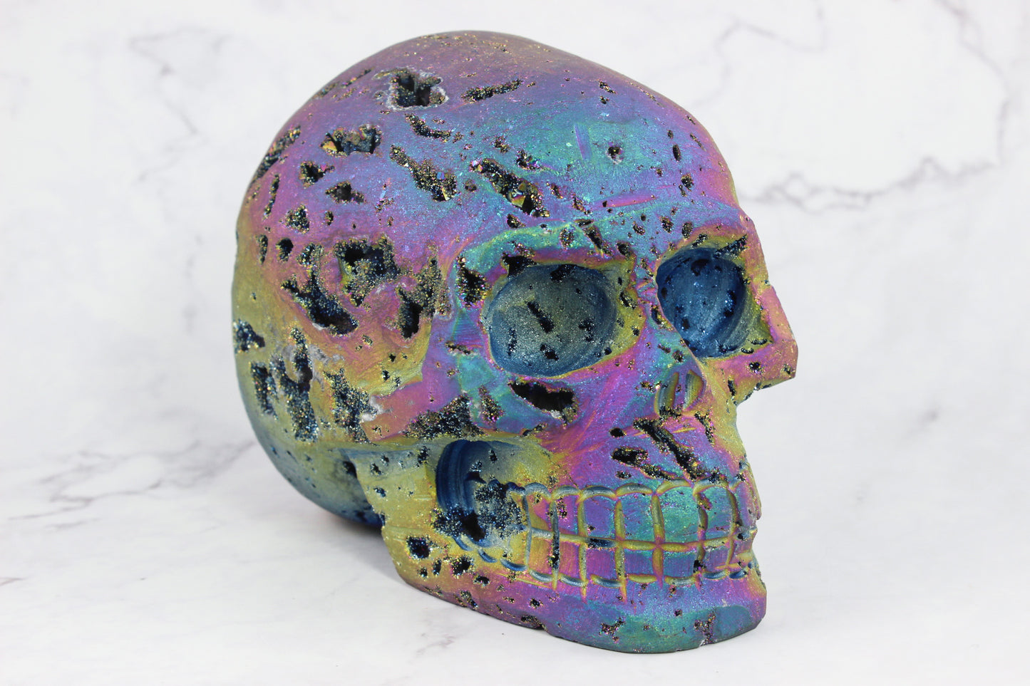 Large Titanium Sphalerite Skull
