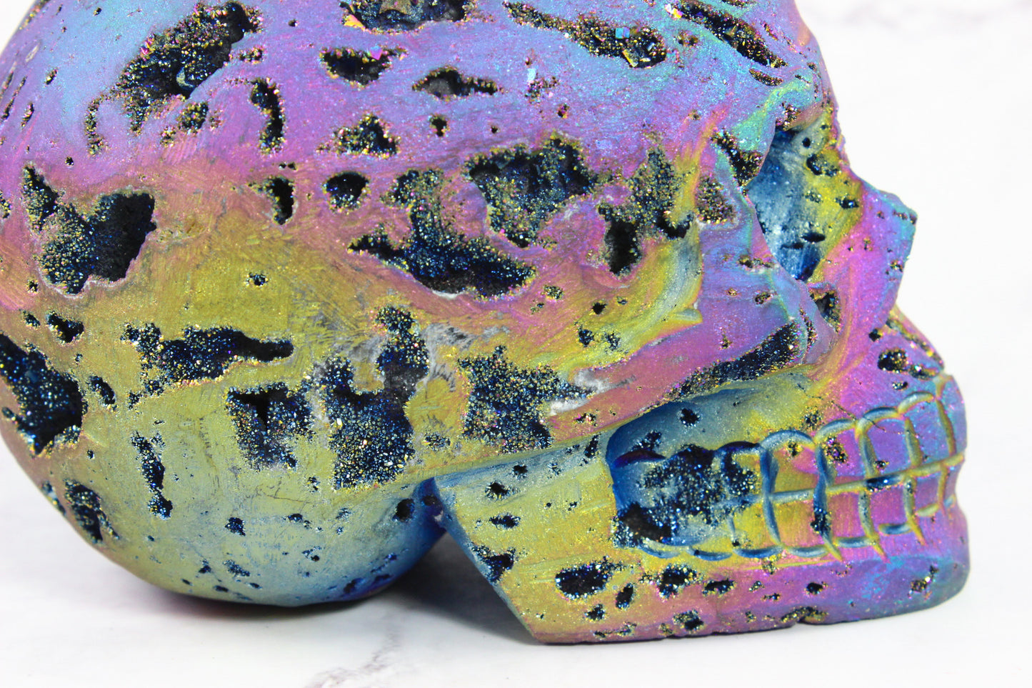 Large Titanium Sphalerite Skull