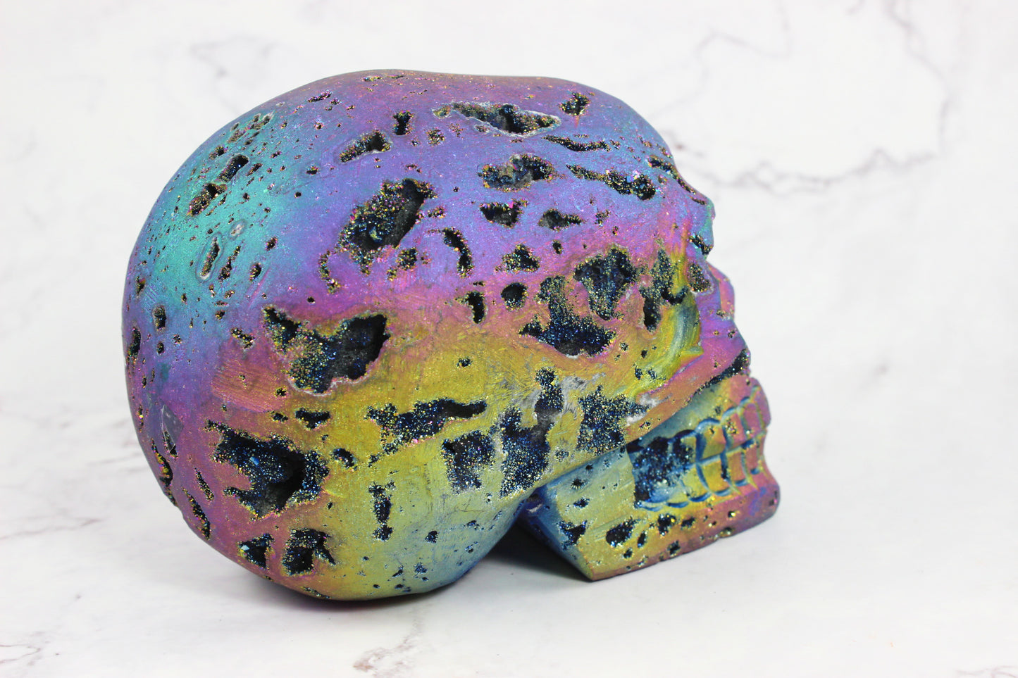 Large Titanium Sphalerite Skull